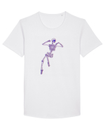Schelete 3d Tricou mânecă scurtă guler larg Bărbat Skater