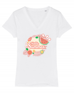 Vara Tricou mânecă scurtă guler V Damă Evoker