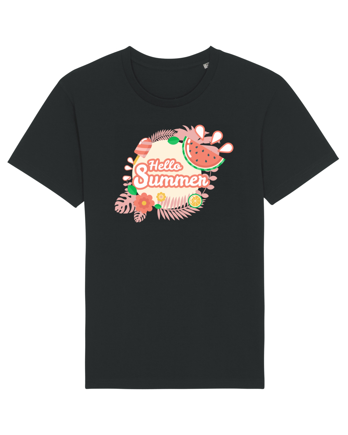 Tricou mânecă scurtă Unisex Rocker Black