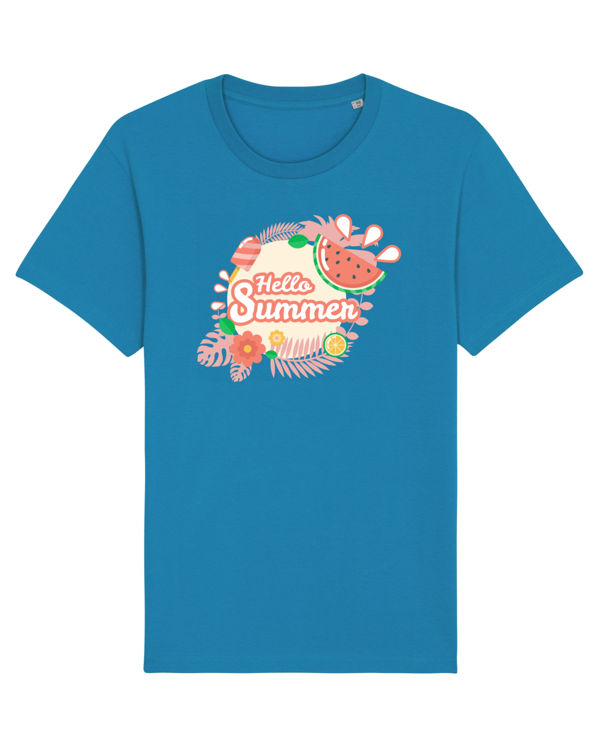 Tricou mânecă scurtă Unisex Rocker Azur