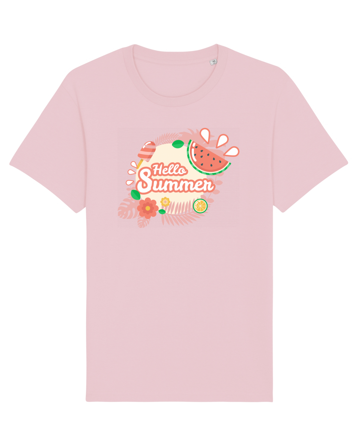 Tricou mânecă scurtă Unisex Rocker Cotton Pink