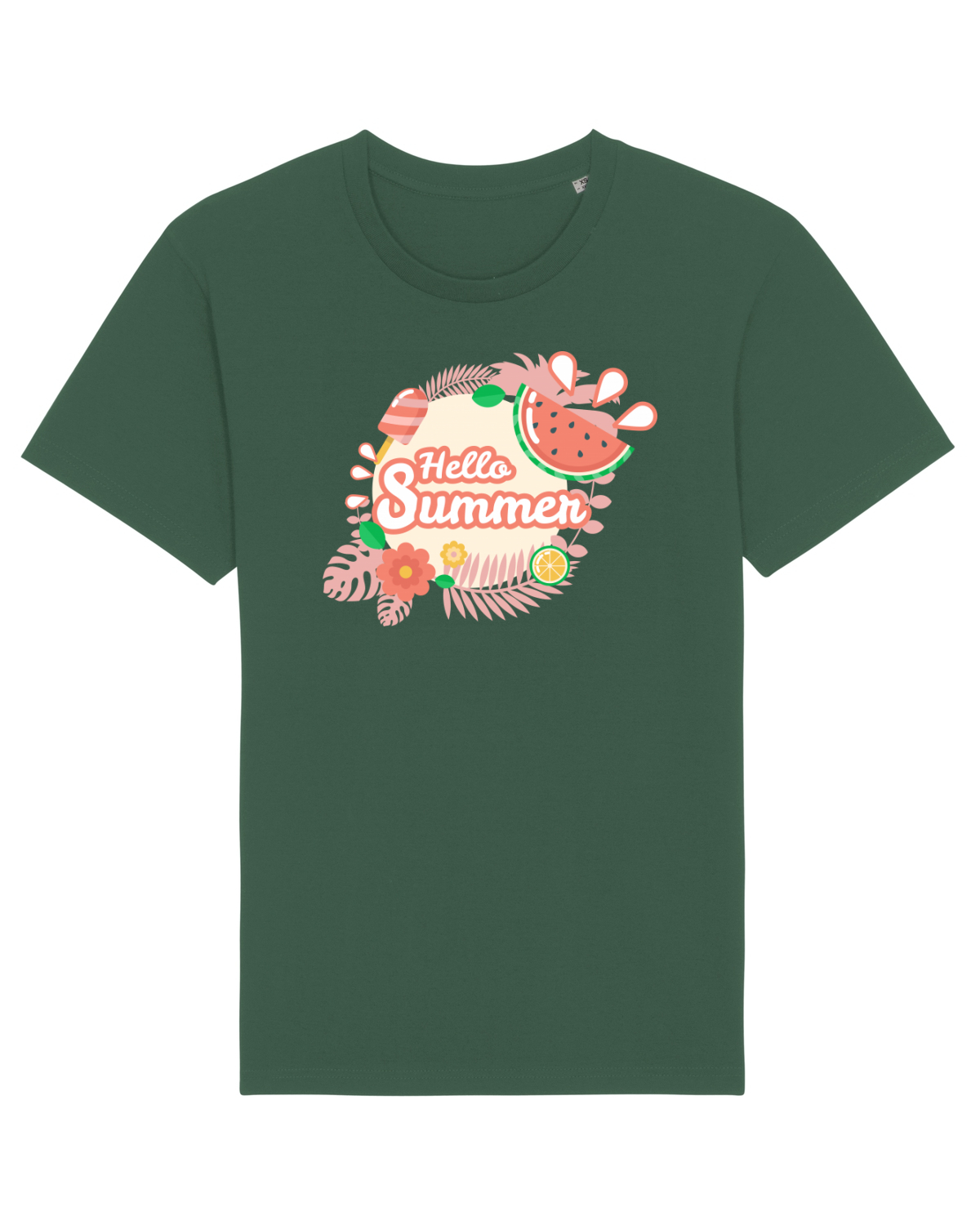 Tricou mânecă scurtă Unisex Rocker Bottle Green