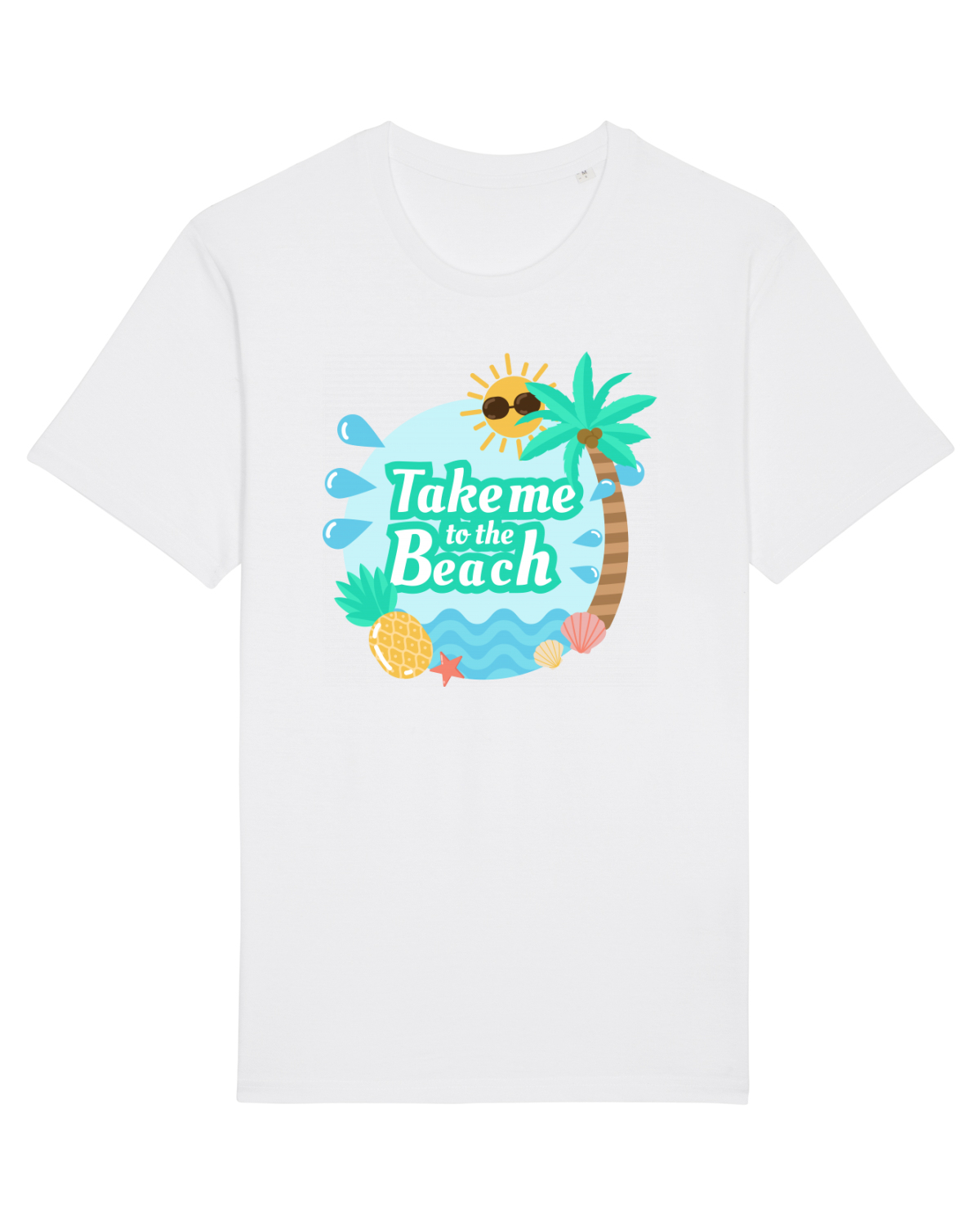 Tricou mânecă scurtă Unisex Rocker White