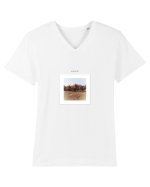 Autumn Frame Tricou mânecă scurtă guler V Bărbat Presenter