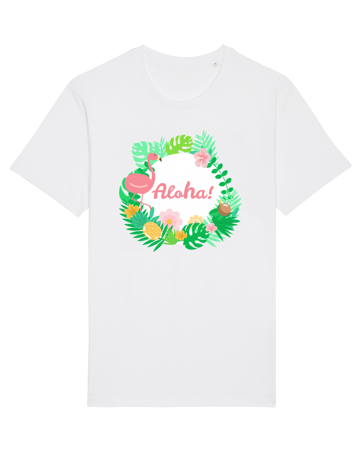 Tricou mânecă scurtă Unisex Rocker White