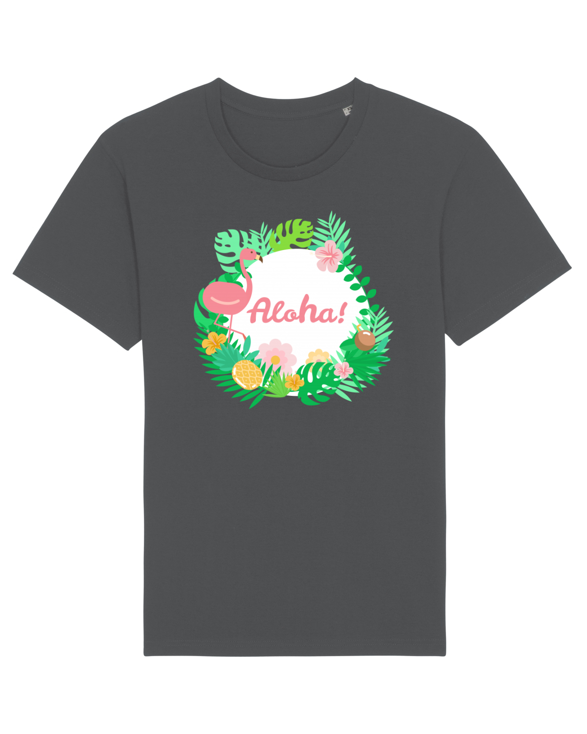 Tricou mânecă scurtă Unisex Rocker Anthracite