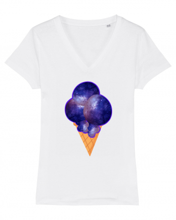 Space ice cream White