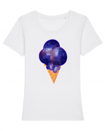 Space ice cream White