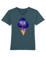Space ice cream Tricou mânecă scurtă guler V Bărbat Presenter