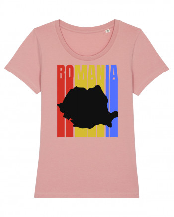 Romania tricolor in stil retro Canyon Pink