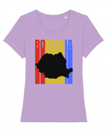Romania tricolor in stil retro Lavender Dawn