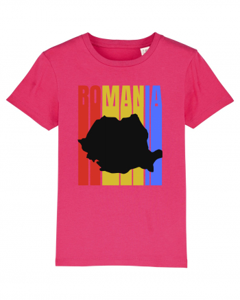 Romania tricolor in stil retro Raspberry
