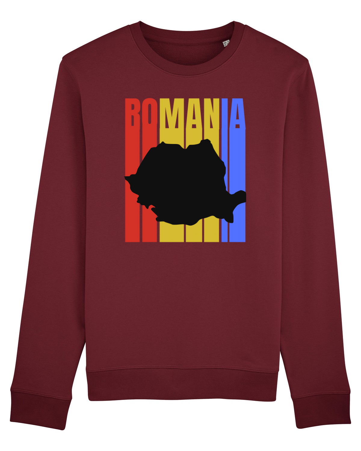 Bluză mânecă lungă Unisex Rise Burgundy