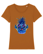 Ananas Spatial Tricou mânecă scurtă guler larg fitted Damă Expresser