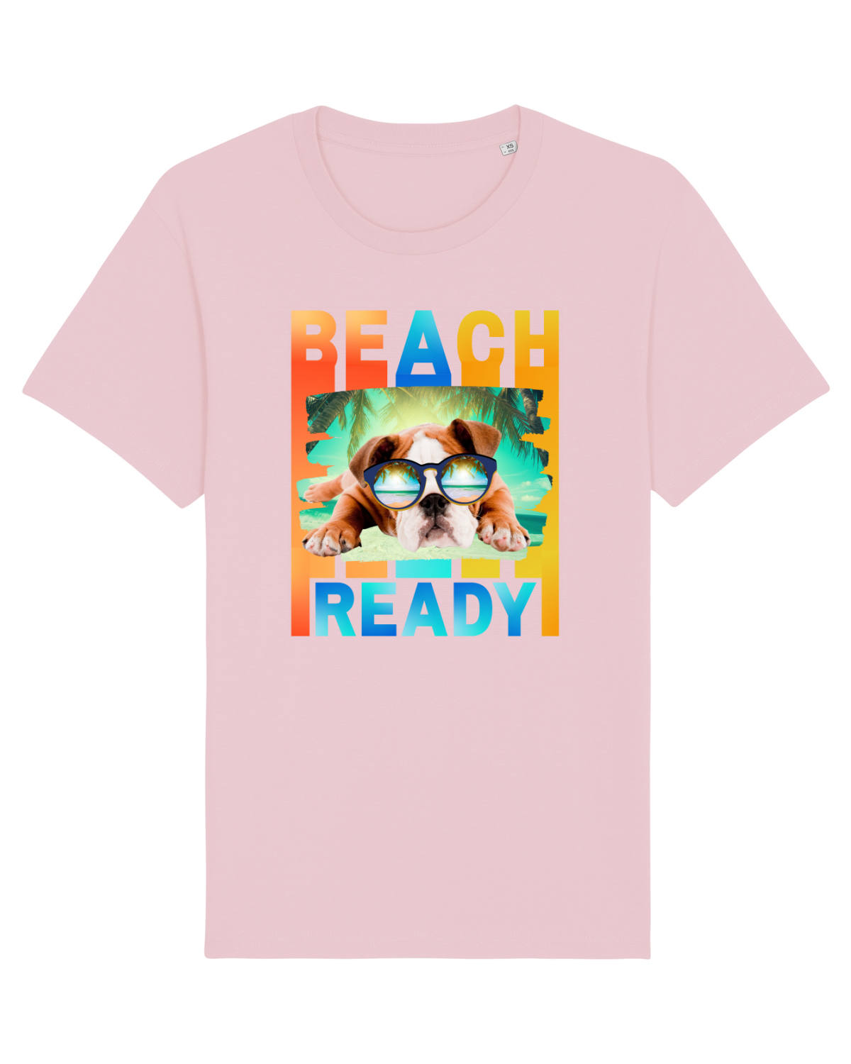 Tricou mânecă scurtă Unisex Rocker Cotton Pink