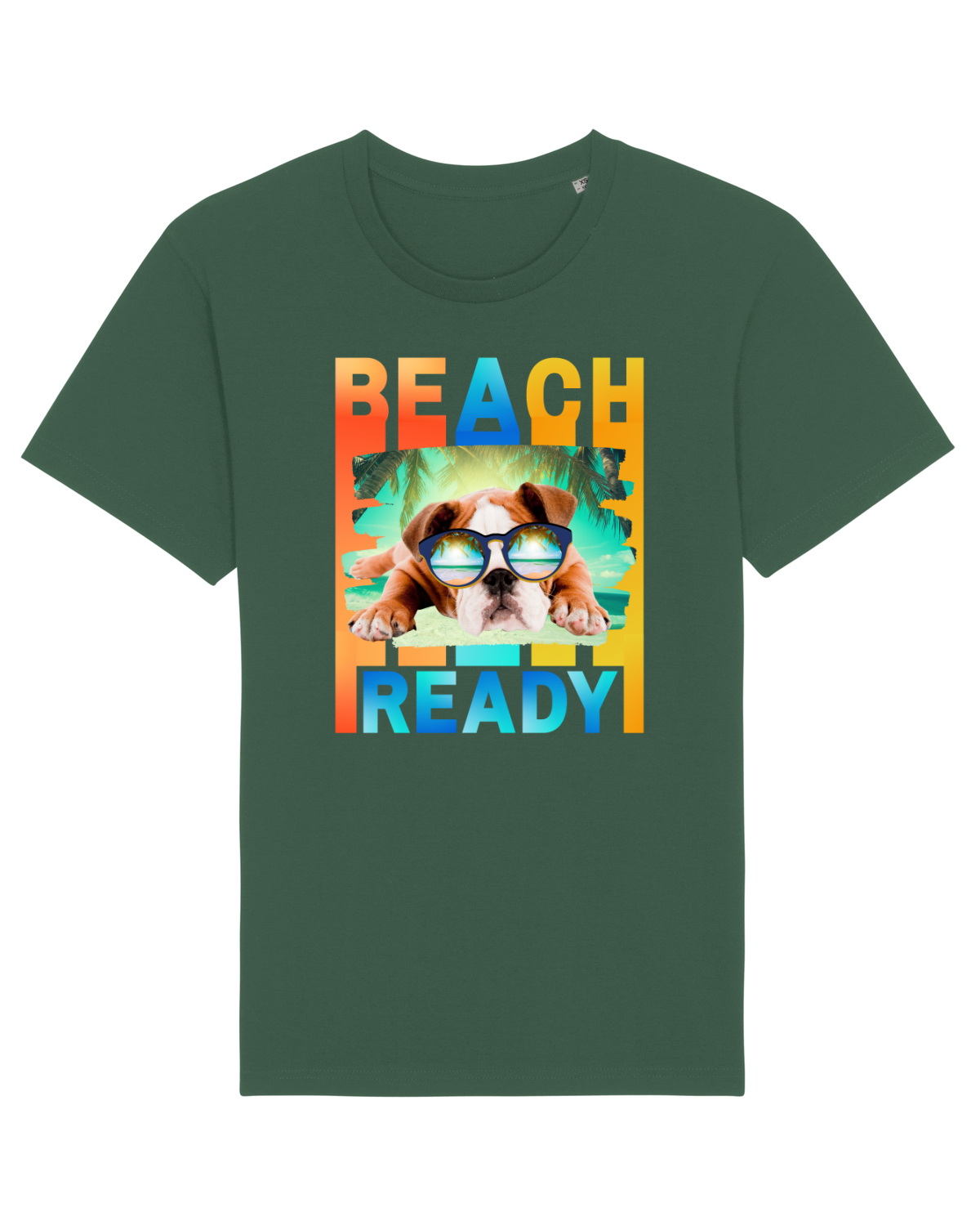 Tricou mânecă scurtă Unisex Rocker Bottle Green