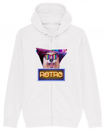 Retro disco dog White