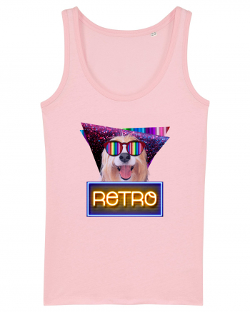 Retro disco dog Cotton Pink