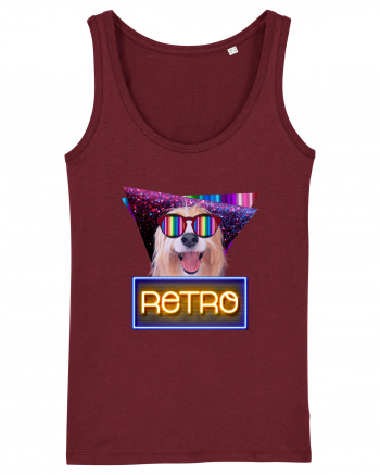 Retro disco dog Burgundy