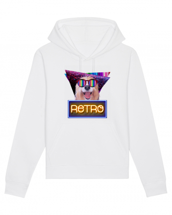 Retro disco dog White