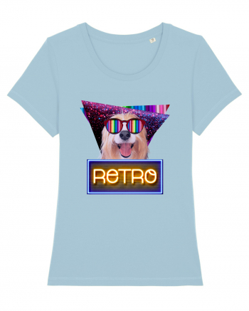 Retro disco dog Sky Blue