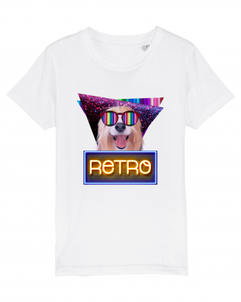 Retro disco dog White