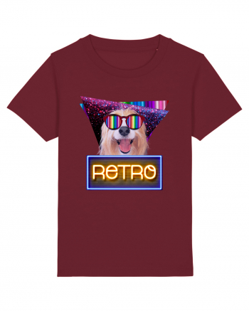 Retro disco dog Burgundy