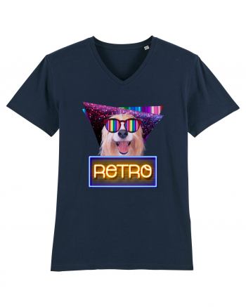 Retro disco dog French Navy