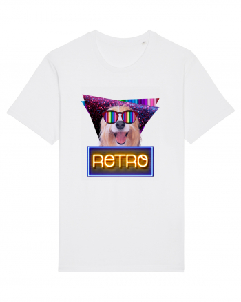 Retro disco dog White