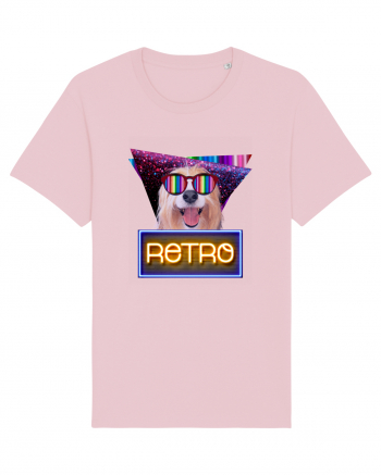 Retro disco dog Cotton Pink