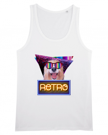 Retro disco dog White