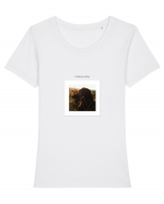 Happy Puppy Frame Tricou mânecă scurtă guler larg fitted Damă Expresser