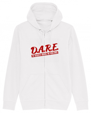 D.A.R.E Tricou retro  White