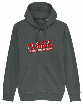 D.A.R.E Tricou retro  Anthracite