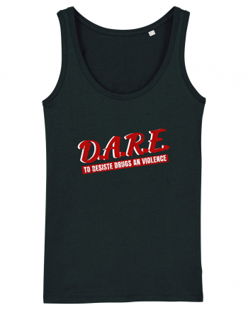 D.A.R.E Tricou retro  Black