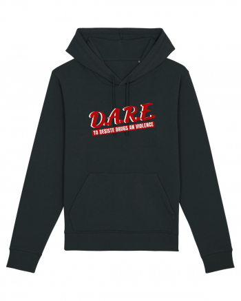 D.A.R.E Tricou retro  Black