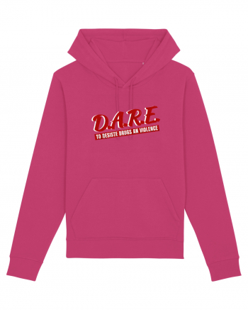 D.A.R.E Tricou retro  Raspberry