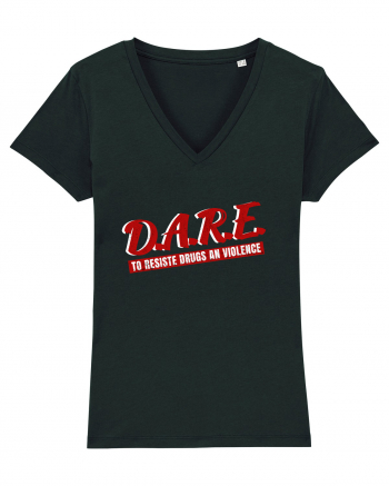 D.A.R.E Tricou retro  Black