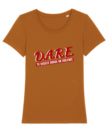 D.A.R.E Tricou retro  Roasted Orange