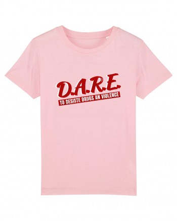 D.A.R.E Tricou retro  Cotton Pink