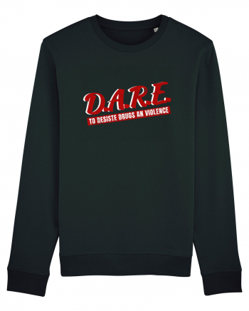 D.A.R.E Tricou retro  Black