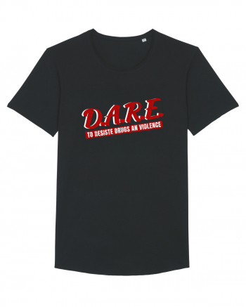 D.A.R.E Tricou retro  Black