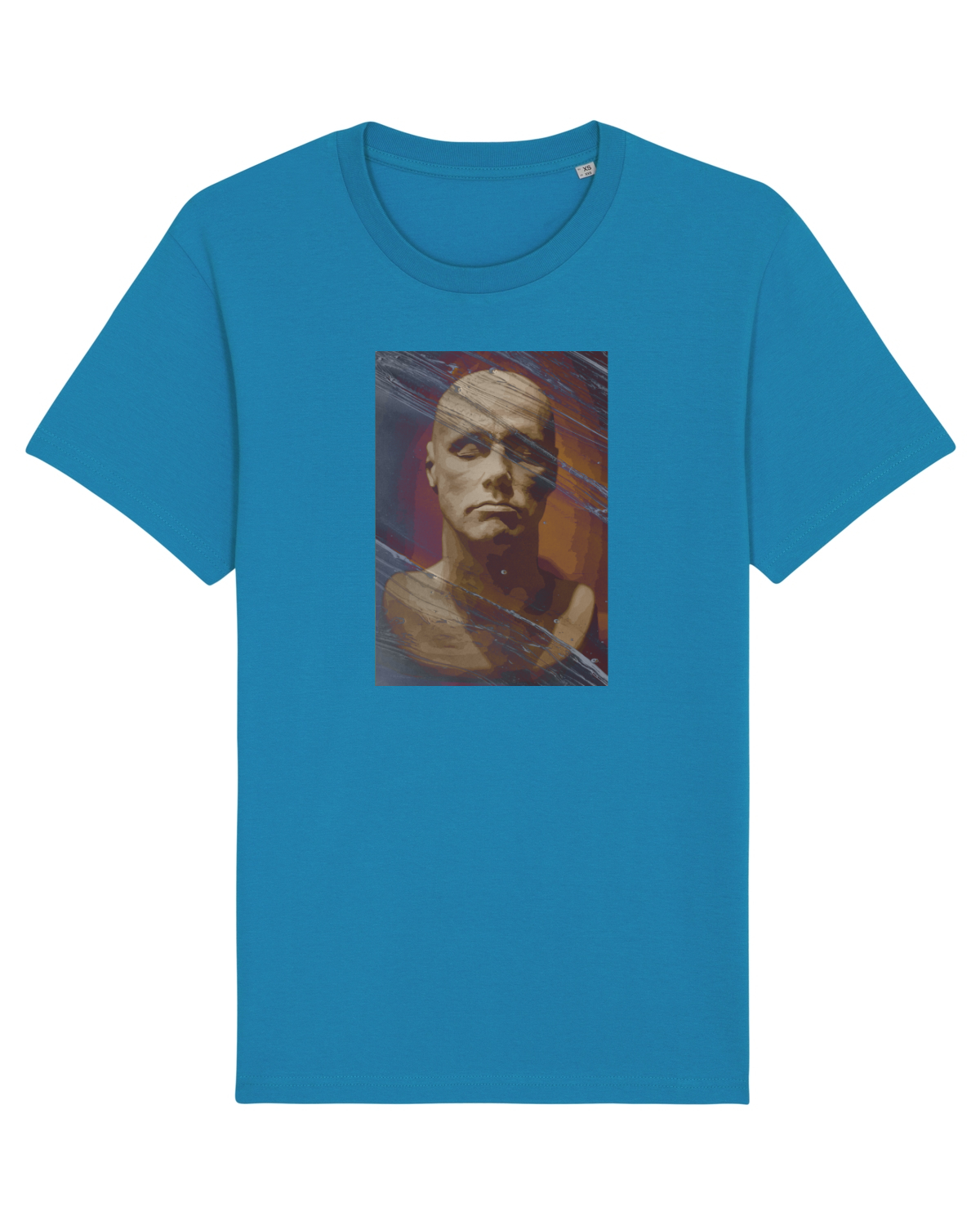 Tricou mânecă scurtă Unisex Rocker Azur