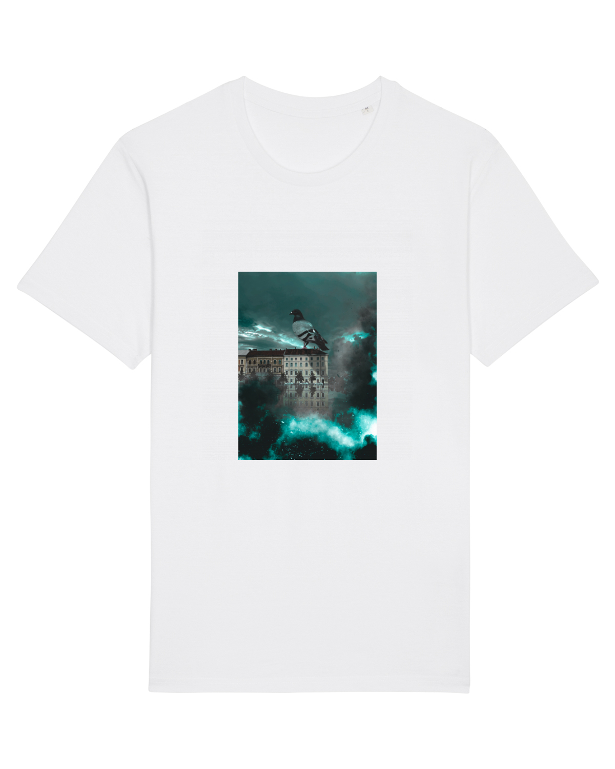 Tricou mânecă scurtă Unisex Rocker White