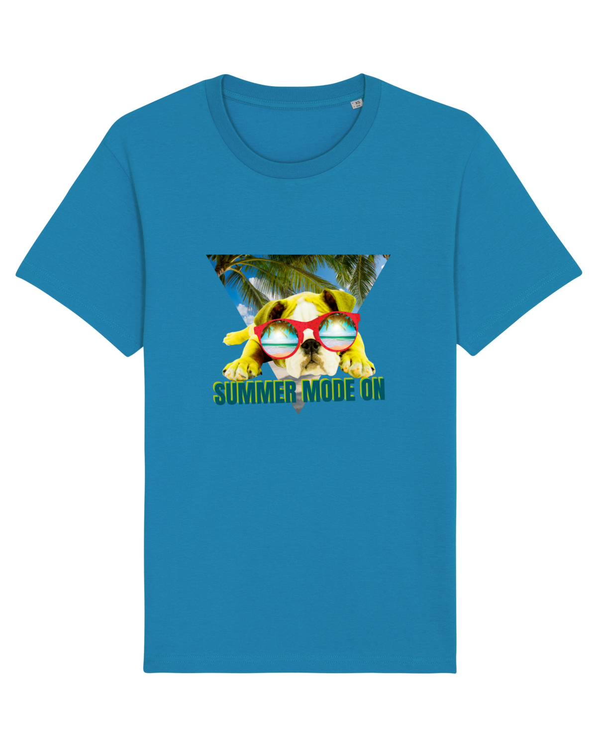 Tricou mânecă scurtă Unisex Rocker Azur
