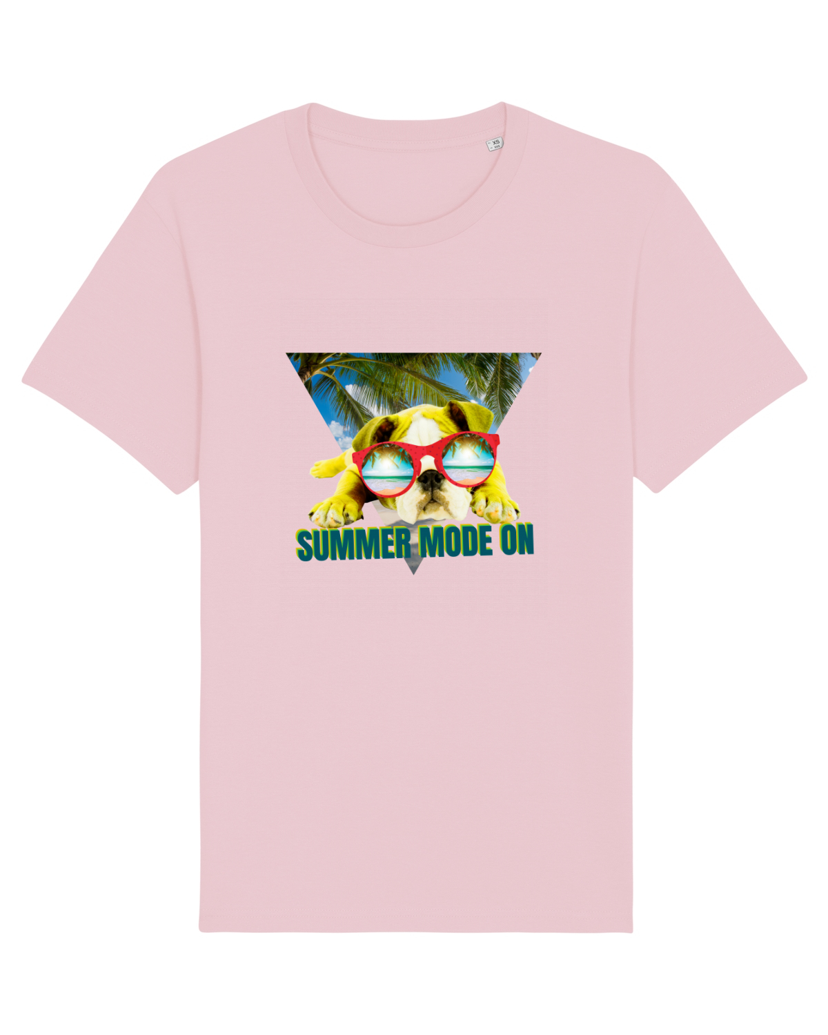 Tricou mânecă scurtă Unisex Rocker Cotton Pink
