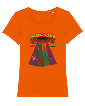Petru Iubitori de UFO Extraterestri Si Dinozauri Bright Orange
