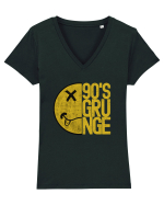 PENTRU FANII NIRVANA Tricou mânecă scurtă guler V Damă Evoker