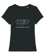 Airplane Mode Tricou mânecă scurtă guler larg fitted Damă Expresser