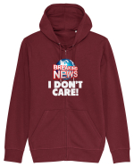 Breaking News I dont care. Hanorac cu fermoar Unisex Connector